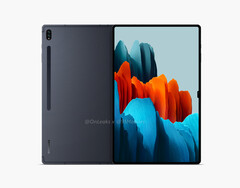 La Samsung GalaxyLa Samsung Galaxy Tab S8 Ultra devrait arriver sur les étagères début 2022. (Image source : @OnLeaks &amp;amp; 91Mobiles) La Tab S8 Ultra devrait arriver sur les étagères début 2022. (Image source : @OnLeaks/91Mobiles)