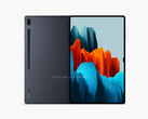 La Samsung GalaxyLa Samsung Galaxy Tab S8 Ultra devrait arriver sur les étagères début 2022. (Image source : @OnLeaks &amp; 91Mobiles) La Tab S8 Ultra devrait arriver sur les étagères début 2022. (Image source : @OnLeaks/91Mobiles)