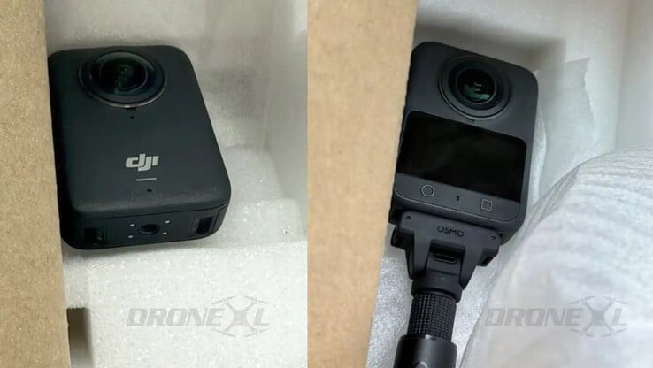 Des DJI Osmo 360 au détail ont déjà été repérés. (Source de l'image : via DroneXL)
