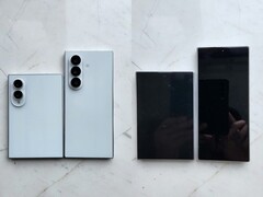 Des images qui auraient fuité montrant les modèles de conception de l'Galaxy, le Z Fold 8 (le modèle le plus large) et le Fold 8 Ultra.