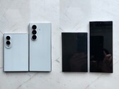 Des images qui auraient fuité montrant les modèles de conception de l'Galaxy, le Z Fold 8 (le modèle le plus large) et le Fold 8 Ultra.