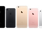 De gauche à droite : Apple iPhone 7 Plus, iPhone 7, iPhone 6s Plus, iPhone 6s, iPhone SE. (Source de l'image : AppleInsider - édité)