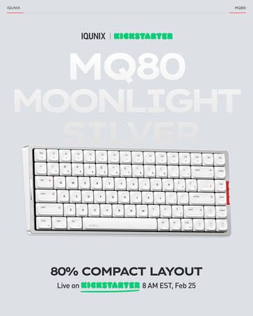 Iqunix MQ80 en couleur Clair de lune
