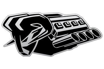 Le nouveau badge du moteur Hemi V8 pour le Ram 1500