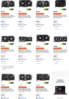 Newegg vend la RTX 3050 uniquement par le biais de son programme shuffle. (Source : Newegg)