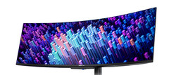 Le Predator X49 V a une courbure de 1800R comme ses paires. (Source de l&#039;image : Acer via DisplaySpecifications)