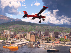 Hobart, Tasmanie, Australie, comme le montre la dernière mise à jour de Microsoft Flight Simulator 2024.