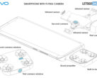Vivo fait breveter le "téléphone à caméra de vol". (Source : OMPI via LetsGoDigital)
