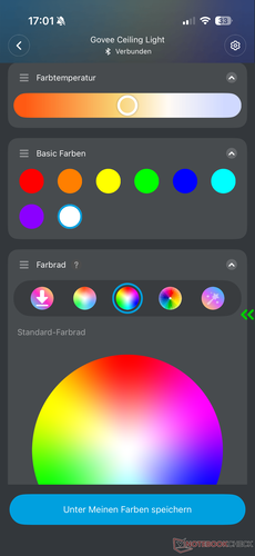 Choix des couleurs