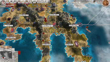Photo : une capture d'écran du jeu Imperiums : Greek Wars.
