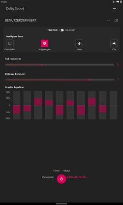 Les utilisateurs peuvent régler le son de la Tab P11 Plus.