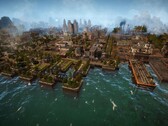 Une image montrant une ville dans Kaiserpunk, actuellement à 50 % de réduction sur Steam.