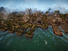 Une image montrant une ville dans Kaiserpunk, actuellement à 50 % de réduction sur Steam.