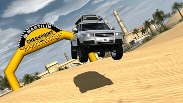 Sur la photo : Capture d'écran de World Racing 2 - Champion Edition.
