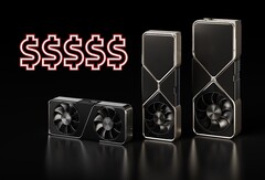 Les GPU RTX 5080 et RTX 5090 devraient comporter respectivement 10 752 et 21 760 cœurs CUDA. (Source de l&#039;image : Nvidia, édité)
