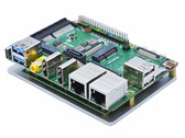 Le Cool Pi CM5 est un SoM avec support pour une carte d'évaluation. (Source de l'image : Cool Pi)