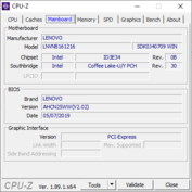 Lenovo Flex 14 - CPU-Z : carte-mère.