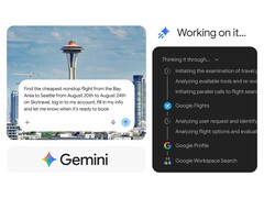 Gemini Spark traite une recherche de vol dans Chrome et lance la réservation