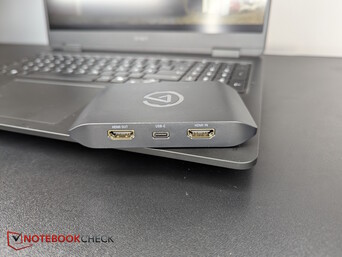 Arrière : 2x HDMI 2.0, 1x USB-C (5Gb/s)