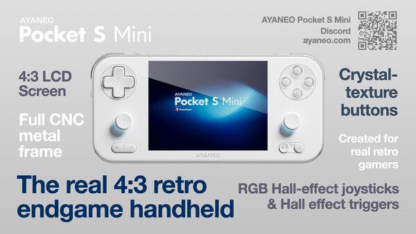 L'Ayaneo Pocket S Mini sera équipé du même processeur que le Pocket S. (Image source : Ayaneo)