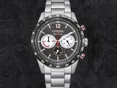 Les trois nouvelles montres Citizen CA471 (CA4714-55E sur la photo) sont dotées d'une lunette tachymétrique (Source de l'image : Citizen, édité)