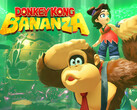 Dessin de Donkey Kong Bananza montrant Donkey Kong et Pauline avec le logo (Source de l'image : Nintendo of America avec modifications)