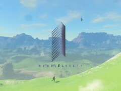 Logo de Monolith Soft accompagné de la carte de Tears of the Kingdom