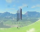Logo de Monolith Soft accompagné de la carte de Tears of the Kingdom