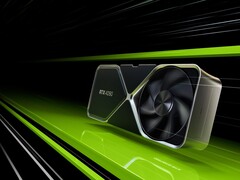 Rendu artistique du GPU RTX 4090 de référence. (Source de l'image : Nvidia)
