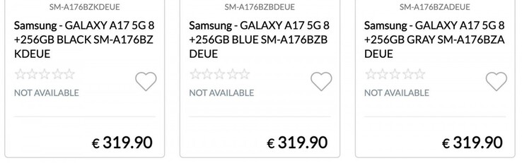 Les prix des Galaxy A17 et A17 5G auraient fuité à l'avance. (Source : Epto)