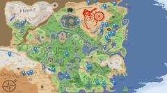 La carte interactive de Breath of the Wild présente des vues panoramiques de nombreux lieux. (Image source : Nassim Software) 