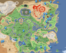 La carte interactive de Breath of the Wild présente des vues panoramiques de nombreux lieux. (Image source : Nassim Software) 