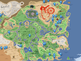 La carte interactive de Breath of the Wild présente des vues panoramiques de nombreux lieux. (Image source : Nassim Software) 