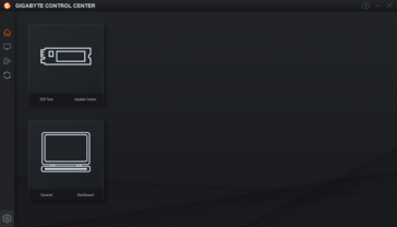 Gigabyte Control Center - écran de démarrage