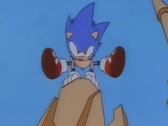 Un rendu à l'échelle de l'IA de l'ouverture de Sonic CD