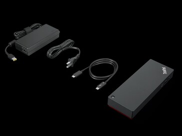 Contenu de la boîte de vente au détail du Lenovo Thunderbolt Dock (image via Lenovo)