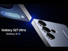 Rendu artistique d'un téléphone Samsung Galaxy Ultra avec trois caméras. (Source de l'image : Samsung, édité)