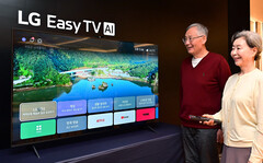 Le téléviseur LG Easy TV est doté d&#039;une télécommande et d&#039;une touche d&#039;aide. (Source de l&#039;image : LG Electronics)