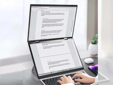 Un clavier physique peut être connecté pour remplacer le clavier de l'écran tactile (Image source : Topton)