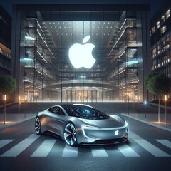 La voiture Apple n&#039;existerait plus (image générée par DALL-E 3.0)