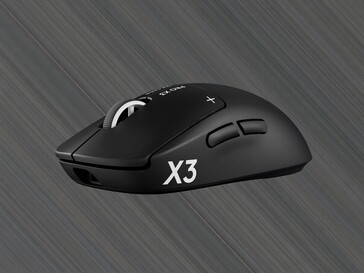 Vue de profil de la souris de jeu Logitech G Pro X3 Superstrike