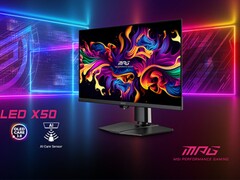 Le MPG 271QR QD-OLED X50 de MSI est doté d'un capteur AI Care pour la longévité de l'OLED. (Source de l'image : MSI)