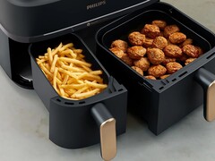 L&#039;Airfyer à double panier de la série 3000 de Philips est doté d&#039;une fonction de cuisson synchronisée. (Source : Philips)