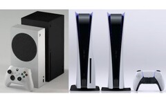 Les consoles Xbox et PS5 de nouvelle génération sont équipées de composants AMD personnalisés. (Source de l'image : Microsoft/Sony - édité)