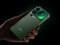 Photo du Xiaomi 17 Pro Max en vert.