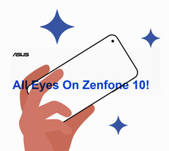 Maquette utilisée par ASUS pour faire la publicité de son Zenfone 10 concurrent. (Source de l'image : ASUS)