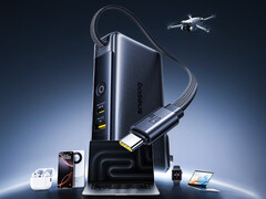 La nouvelle banque d'alimentation de 67 W de Baseus est dotée d'un câble intégré et de deux ports (Image source : Baseus)