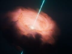 Image conceptuelle représentant le noyau de la galaxie Circinus (Source de l'image : NASA, ESA, CSA, et STScI)