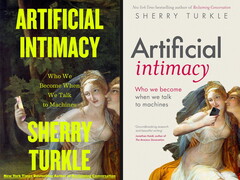 Deux premières de couverture différentes du livre Artificial Intimacy