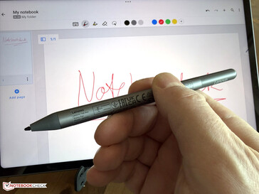 Le stylet fourni